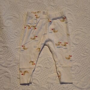 Hanna Andersson 60 or 3-6 months cream colored with ducky design VGUC